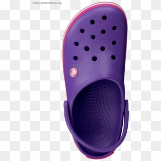 Women's Crocs Crocband Neon Purple - Flip-flops, HD Png Download