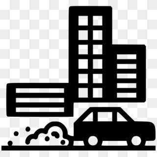 Air Pollution Savefuel Waste Building Svg Png Icon - Air Pollution City Icon, Transparent Png