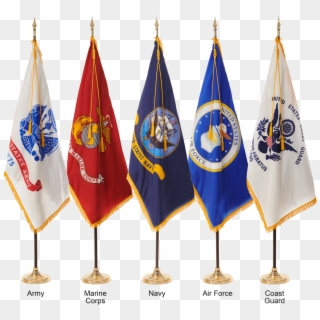 Military Ceremonial Flags - Flags Of All Military Branches, HD Png Download