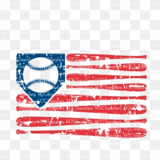 Baseball America Flag Svg, HD Png Download