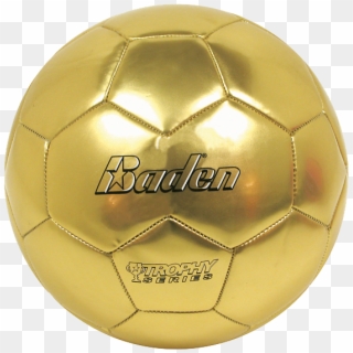 Baden Football Gold Trophy - Gold Soccer Ball, HD Png Download