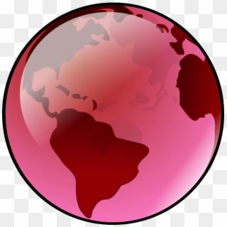 Globe Pink Pencil And - Blue Earth, HD Png Download