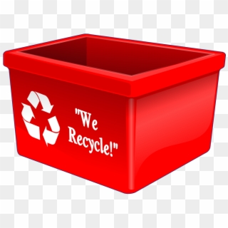 Recycling Bin Sign Empty Symbol Waste Clean - Red Recycle Bin Clipart, HD Png Download