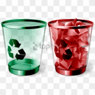 Free Png Best Free Recycle Bin Icon- Red Recycle Bin - Recycle Bin Red Icon, Transparent Png