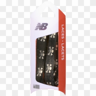 Nb 3/8 Printed Black & White Skull Bones Shoelace - New Balance Kids Laces, HD Png Download