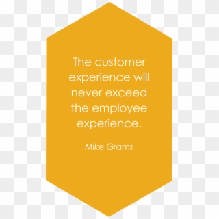 Mike Grams Quote Employee Experience - Amber, HD Png Download