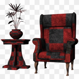 Curtains 9 By Brokenwing3dstock On Devia , Png Download - Club Chair, Transparent Png