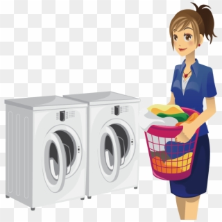 Laundry Room Washing Machine Clip Art - Clipart Laundry, HD Png Download