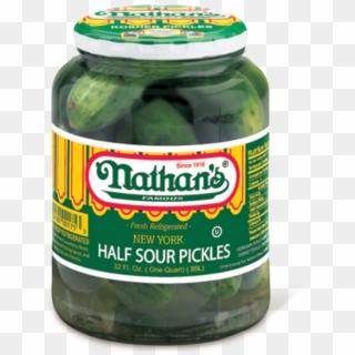 New York Half Sour Pickles - Nathan Pickles, HD Png Download