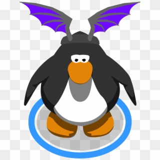 Purple Bat Wings In-game - Club Penguin Blue Penguin, HD Png Download