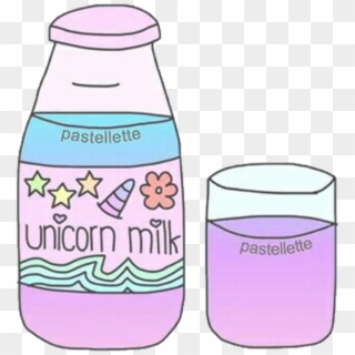 Overlay Milk Unicornmilk Tumblr Unicorn Cute Purple - Imagenes Tumblr Png Unicorn, Transparent Png