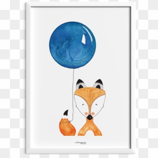 Foxy Nursery Wall Art - Illustration, HD Png Download
