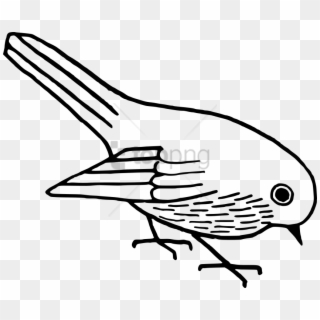 Free Png Of Bird Png Image With Transparent Background - Bird Clipart Black And White Png, Png Download