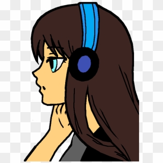 The Silent Headphones Girl - Itsfunneh Drawing, HD Png Download