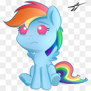 Kyodashiro, Baby, Baby Pony, Crying, Female, Filly, - Mlp Baby Rainbow Dash, HD Png Download
