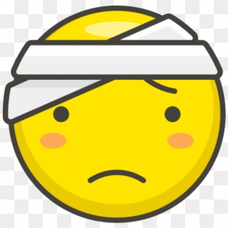 Face With Head Bandage Emoji - Icon, HD Png Download