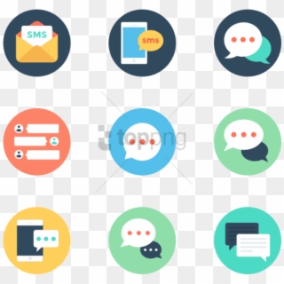 Free Png Text Messaging 50 Icons - Text Message Icon, Transparent Png