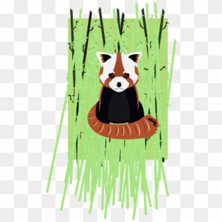Red Panda Bamboo Vector Firefox Png Image - Panda Rojo Vector, Transparent Png