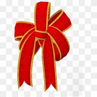 Loop, Red, Christmas, Decoration, Gold, Gift Tape - Lazo Rojo Navidad Png, Transparent Png