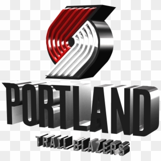 Portland Trail Blazers 2017-2018 3d Logo - Graphic Design, HD Png Download