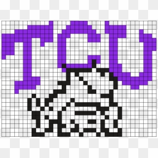 Tcu Logo Pixel Art, HD Png Download