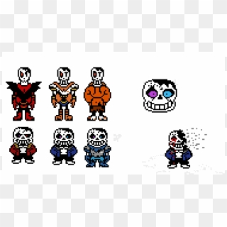 Undertale,swap,fell Sans And Papyrus - Fell Sans And Fell Papyrus, HD Png Download