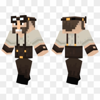 Steampunk Engineer - Minecraft Pulp Fiction Skin, HD Png Download