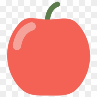 Red Apple Vector Graphics - Apple Fruit Flat Icon, HD Png Download
