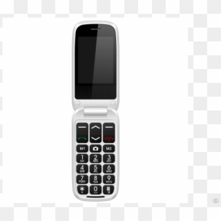 Double Lcd Senior Flip Phone - Feature Phone, HD Png Download