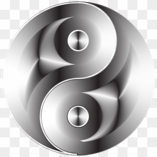 Black And White Yin And Yang Blue Red, HD Png Download