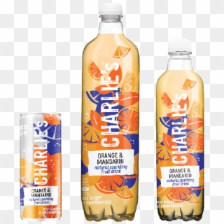 Charlies Flavours Orange Mandarin - Charlie's Soda Lemon Lime Mint 0 5 L, HD Png Download