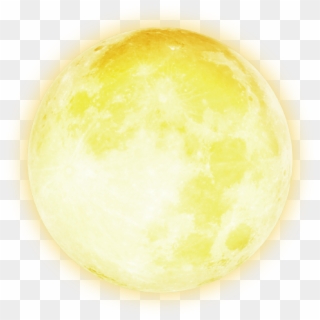 #scmoonsticker #moonsticker #glow #yellow #moon #overlay - Bright Moon Transparent, HD Png Download