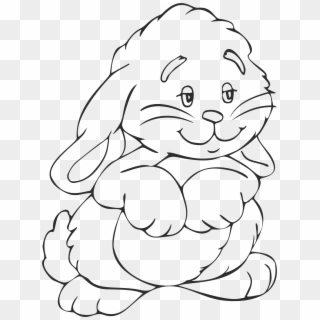 R For Rabbit Coloring Pages, HD Png Download