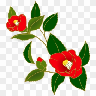 Camellia Red Flowers Png Image - Camellia, Transparent Png
