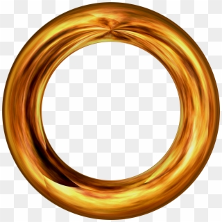 Ring About Golden Pattern Circle 449331 - Golden Circle Ring, HD Png Download