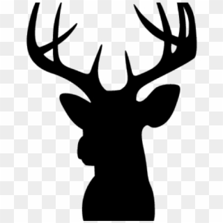 Deer Head Silhouette Cricut, HD Png Download