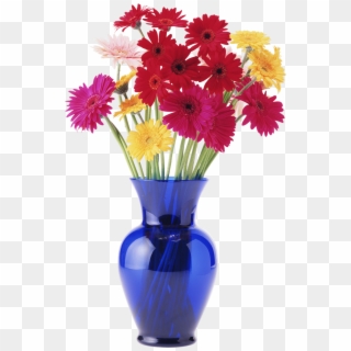 Vase - Daisies In A Vase, HD Png Download