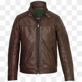 Png - Leather Jackets For Mens Front And Back, Transparent Png