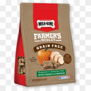 Milk-bone Farmer's Medley Grain Free Biscuits With - Pumpkin, HD Png Download