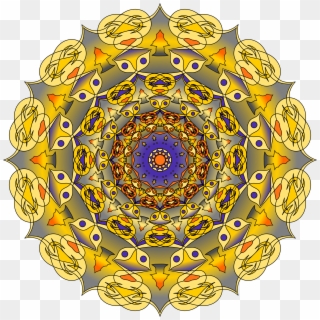 This Free Icons Png Design Of Purple And Gold Mandala - Gold Free Mandala Design, Transparent Png