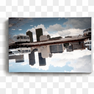 Canvas Print Skyline Reflection - Skyline, HD Png Download