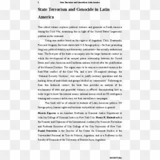 State Violence And Genocide In Latin America Marcia - Air Force Fitness Appeal Memorandum, HD Png Download