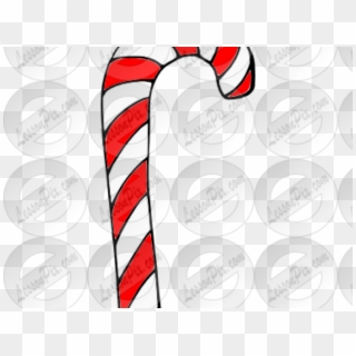 Candy Cane Clipart Pdf - Illustration, HD Png Download