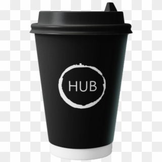 12oz Dbl Wall Hub Branded Disposable Cups X - Coffee Cup, HD Png Download