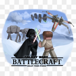[ Star Wars ] Galaxy Wars - Star Wars Minecraft Cartoon, HD Png Download