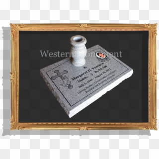 Headstone With Vase - Mesa, HD Png Download