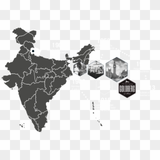 Goldberg History - Map Of India, HD Png Download