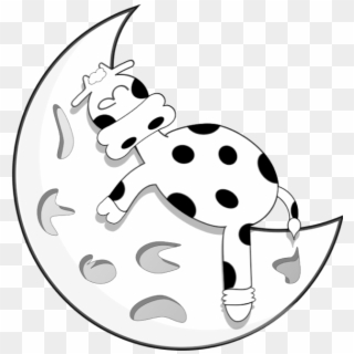 Image Freeuse Animations Free Graphics Of Cows Bulls - Cow On The Moon, HD Png Download