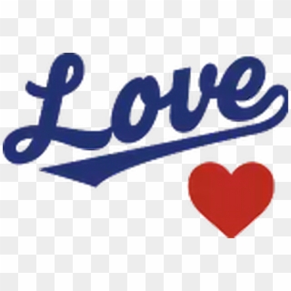 #la #dodgers #heart #blue #love #logo #freetoedit - La Dodgers Heart, HD Png Download