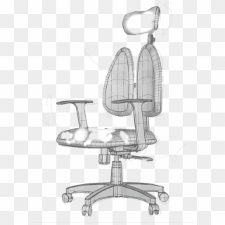 Drawing Chairs Office Chair - Office Chair Png Drawing, Transparent Png